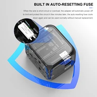 Universal Travel Adapter 3 USB 1 Type-C Port Fast Charging International Plug Adapter For EU UK US Australia Power Charger - Image 5