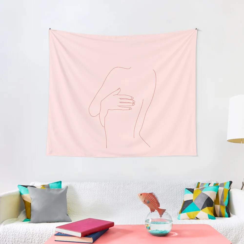 

Nude back illustration - Kat Pink Tapestry Decoration Home Wall Decoration Items Tapestry