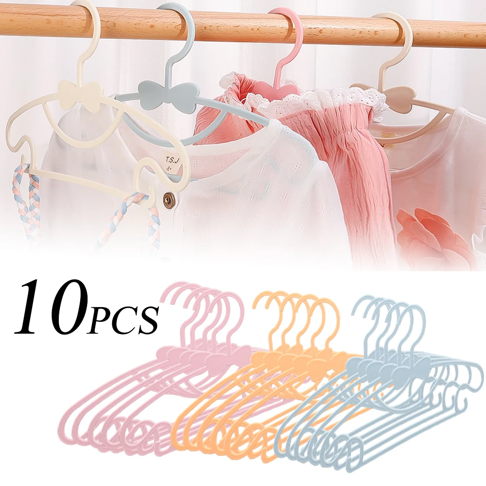 

Multifunctional Children's Clothes Hangers Pants Rack Plastic Drying Hanging Rack Bedroom Wardrobe Closet Coat Storage Organizer