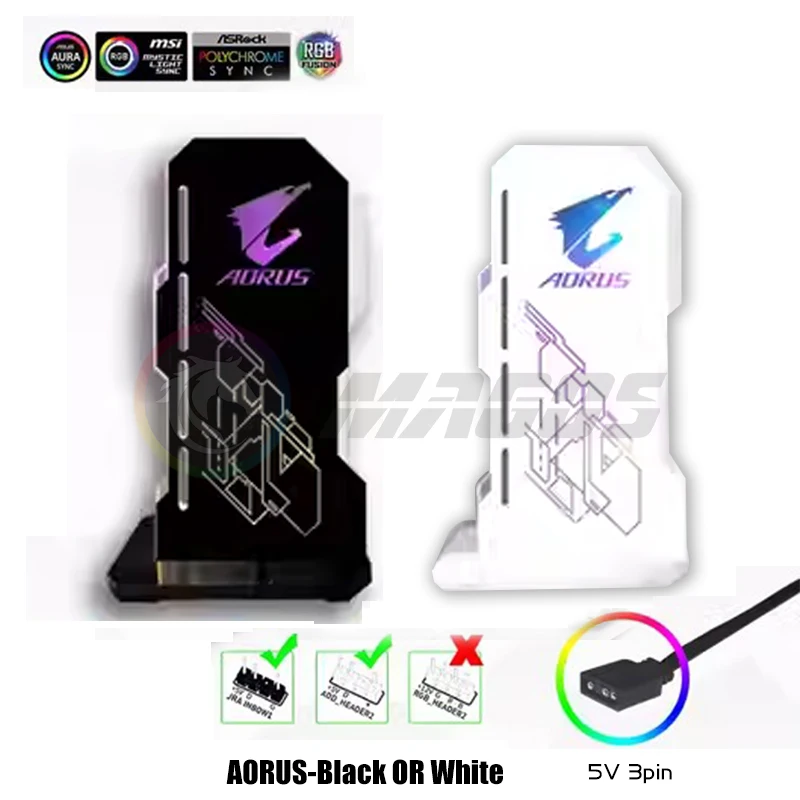 RGB Anime-Themed GPU Holder Jack for 40 Series VGA Bracket