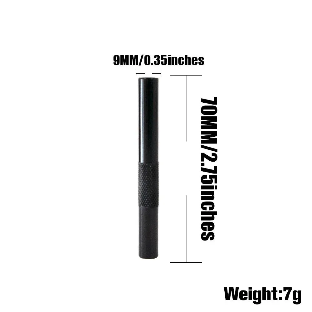 Portable Aluminum Alloy Bullet Stash Jar Kit with Cleaning Brush