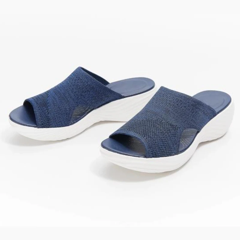 Fashion Roman Slippers Women 2022 Summer New Wedges Shoes Woman Sandals Comfort Casual Plus Size 43 Slippers Female Women Shoes