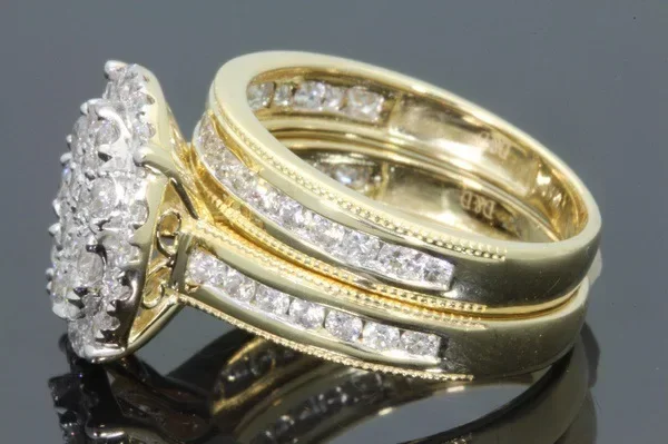 Natural 2 Carats Diamond Ring Female 18k Gold Wedding Anillos Bague Etoile Bizuteria Ring for Women Men Gemstone Diamond Jewelry - 6
