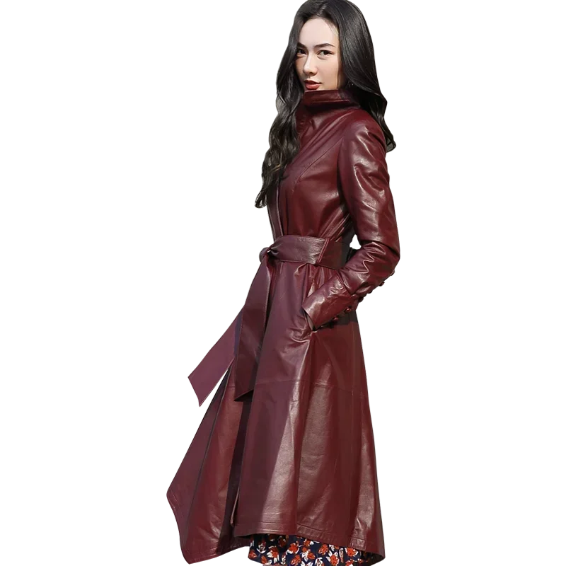 2023 Veste Cuir Femme Longue Veste Moto Femme Grande Taille PU Vintage Bombers Blouson De Motard Chic Et Elegant Manteau Manches Longues Chaud Casual Couleur Unie Léger Biker Jacket Automne Hiver