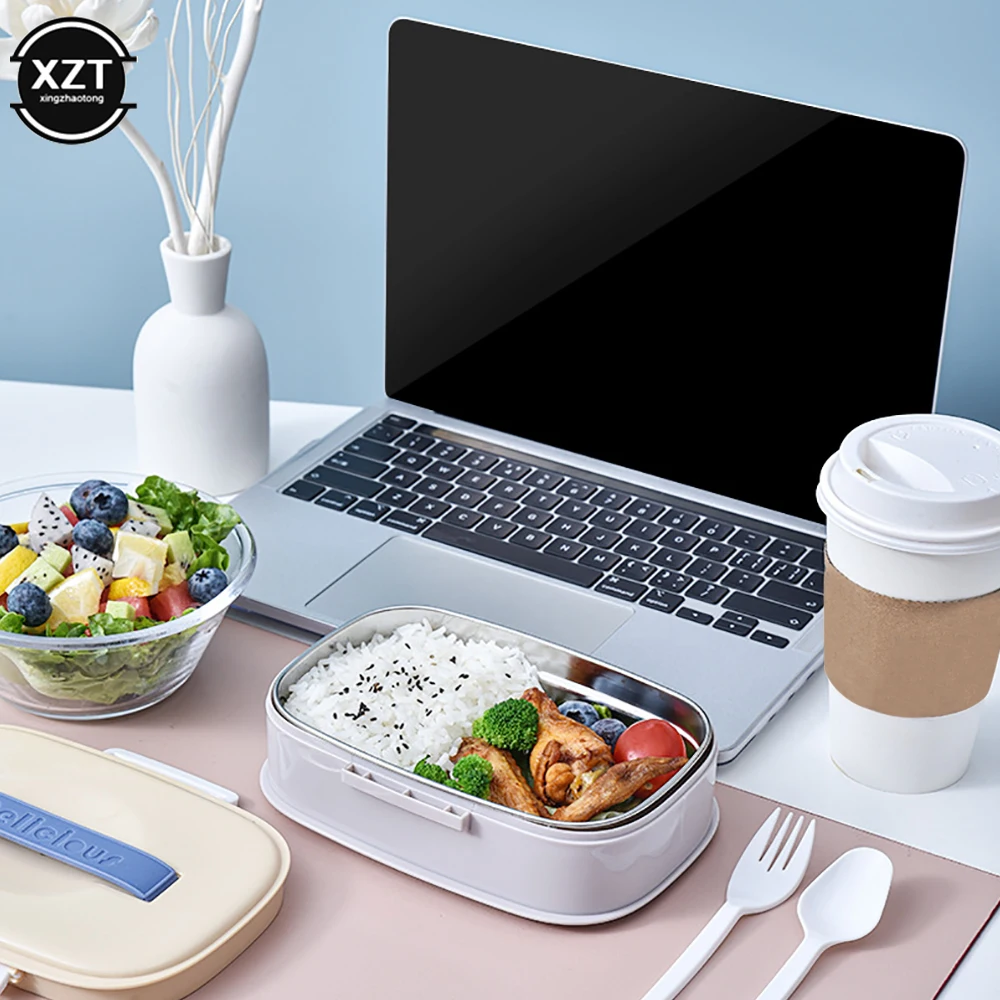 304 스테인레스 스틸 피크닉 도시락 상자, 휴대용 도시락 상자, 학교 어린이 전자 레인지 음식 상자, 구획 보관 용기