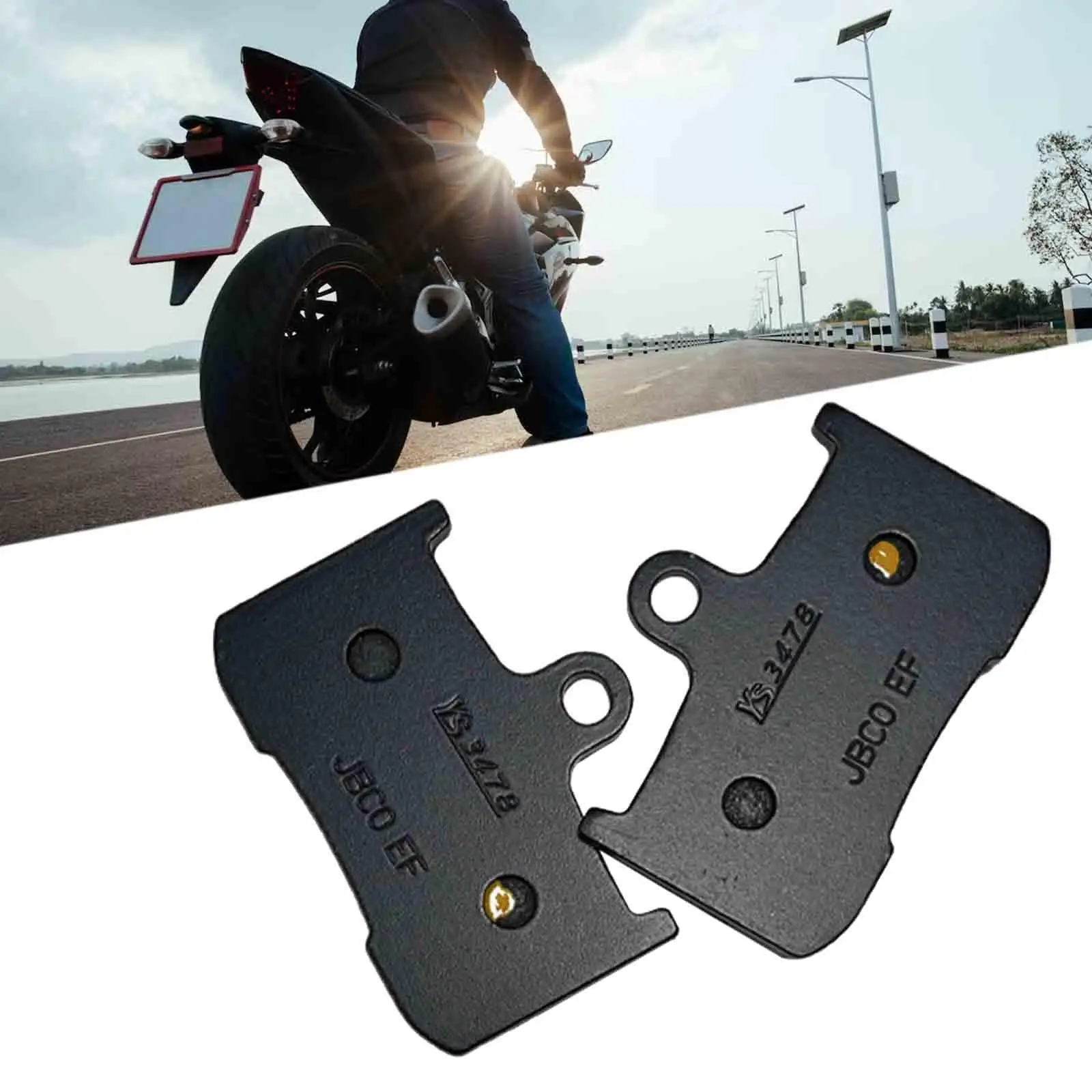 

Front Disc Brake Pad Set Replacement for Kawasaki Z800E ABS 2013-2014