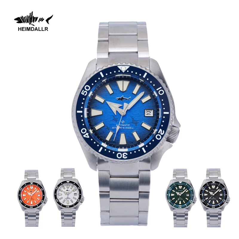 

Heimdallr Titanium SKX007 Dive Watches For man Sapphire Titanium Bracelet 20Bar C3 Luminous NH35 Movement 2022 Luxury Man Watch