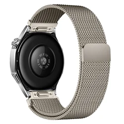 20mm Easy Quick Fit Milanese Loop Magnetic Metal Strap - MoonSwatch (Titanium Color)