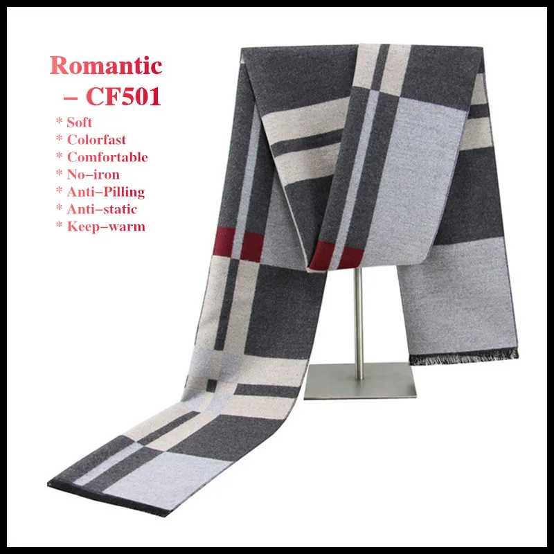 head scarves for men 36%Cashmere+43%Wool High-quality Men's Scarf Keep-warm Romantic-scarves Winter Business Casual Fashion Noble Soft Breathable man scarf
