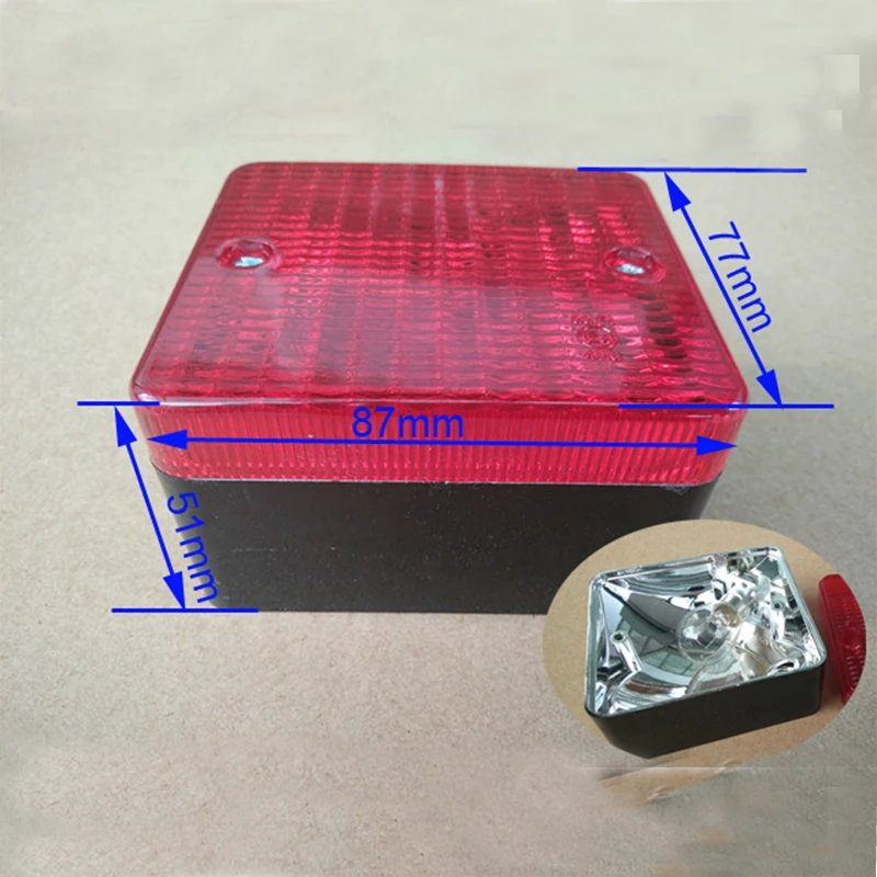 CVP Trailer Lamp Rear Fog Universal Lights 12V E11 Marked RV Parts Camper Accessories Caravan Components Boat Trailer