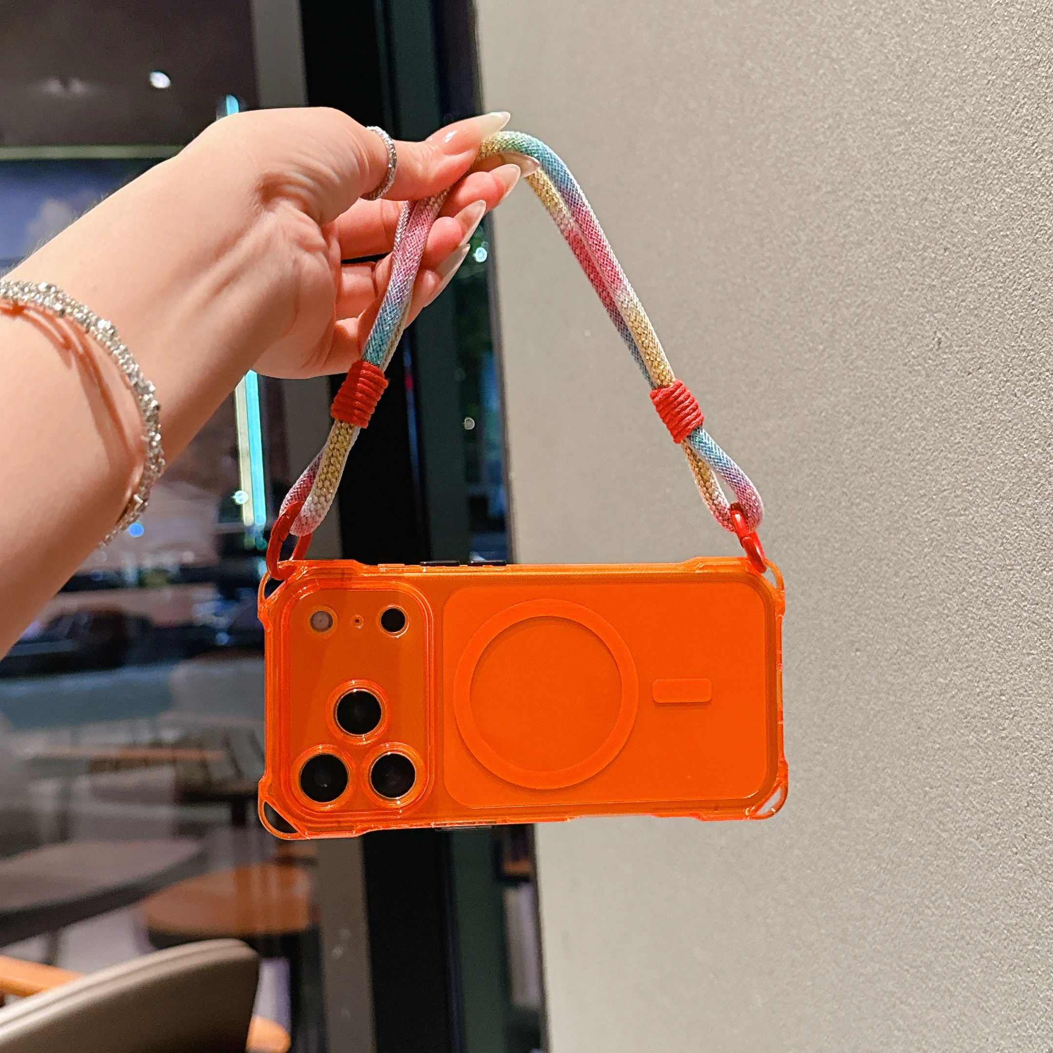 Premium Hanging Strap Phone Case - Anti-Drop, Magnetic Attachment, Superior Protection