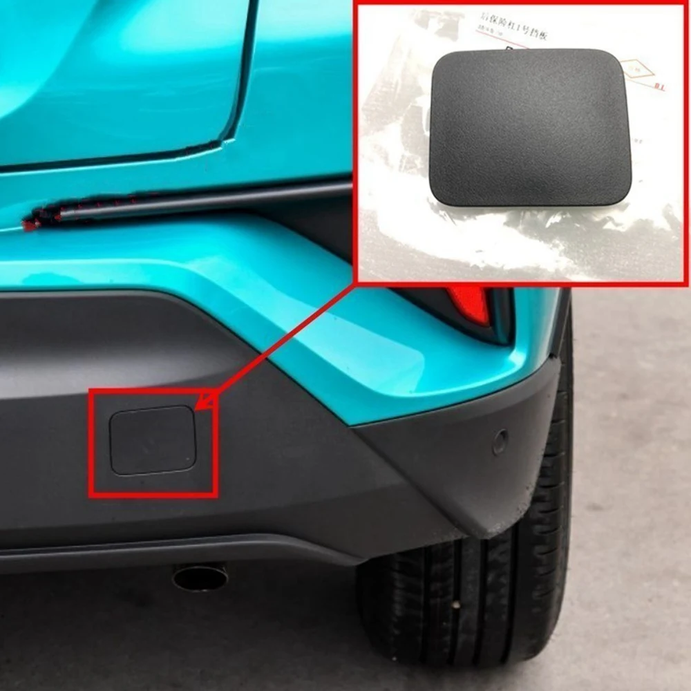 Car Rear Bumper Hook Cover Car Rear Bumper Tow Hook Cover Cap for Toyota C-HR-Rear Towing Hook Cover