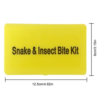 Insect Bite Vacuum Extractor Wild Venomous Bee Insect Sting Sucker Tool Tourniquet Camping Hiking First Aid Safety Tool 6