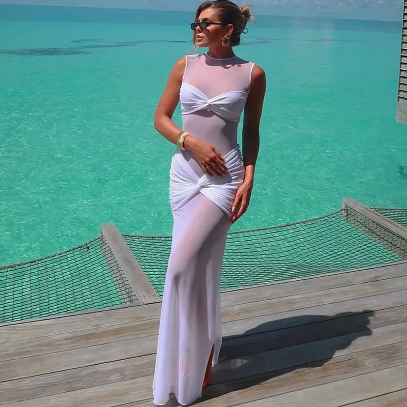 midi dress means Women's Clara Asymmetric Neck Midi Dress Off White S/M/L/Customize MEAN BLVD Off White / M