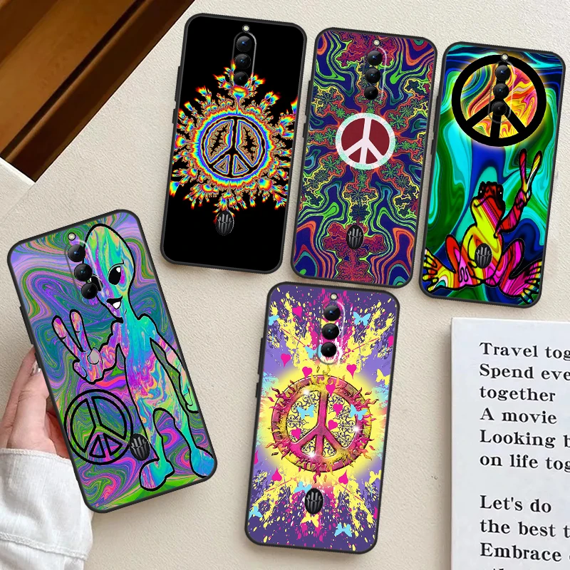 Cover Psichedelica Art Peace Per Nubia Red Magic 8S 8 Pro Plus 7 7S 6 6S 6R 5S 5G Custodia Per Red Magic 9 Pro Plus