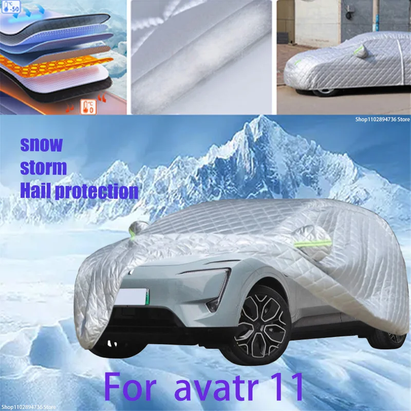 

For avatr 11 Outdoor Cotton Thickened Awning For Car Anti Hail Protection Snow Covers Sunshade Waterproof Dustproof