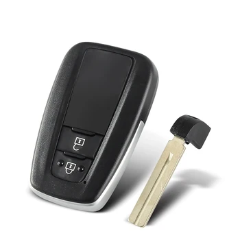 Chiave telecomando per Toyota Camry Prado 2018 2019 - KEYYOU per Toyota Camry Prado 2018 2019 2 pulsanti con chiave di emergenza lama di