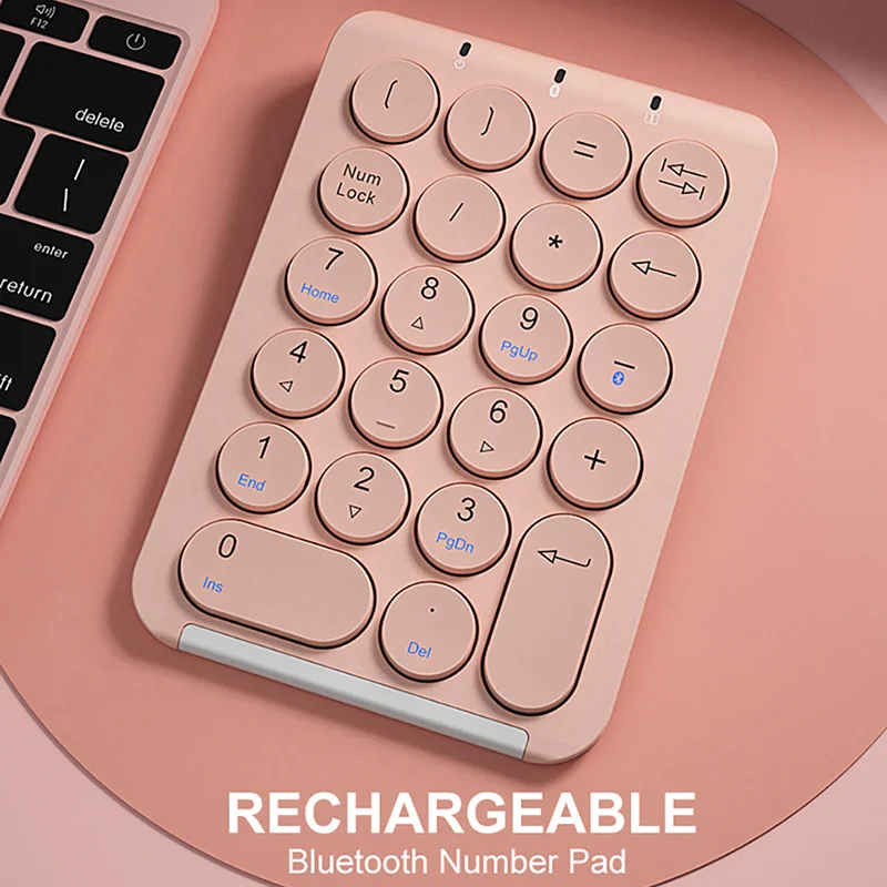 Teclado Numérico sem Fio para Laptop Teclado Numérico sem Fio Financeiro q Externo Teclado 22 Chaves