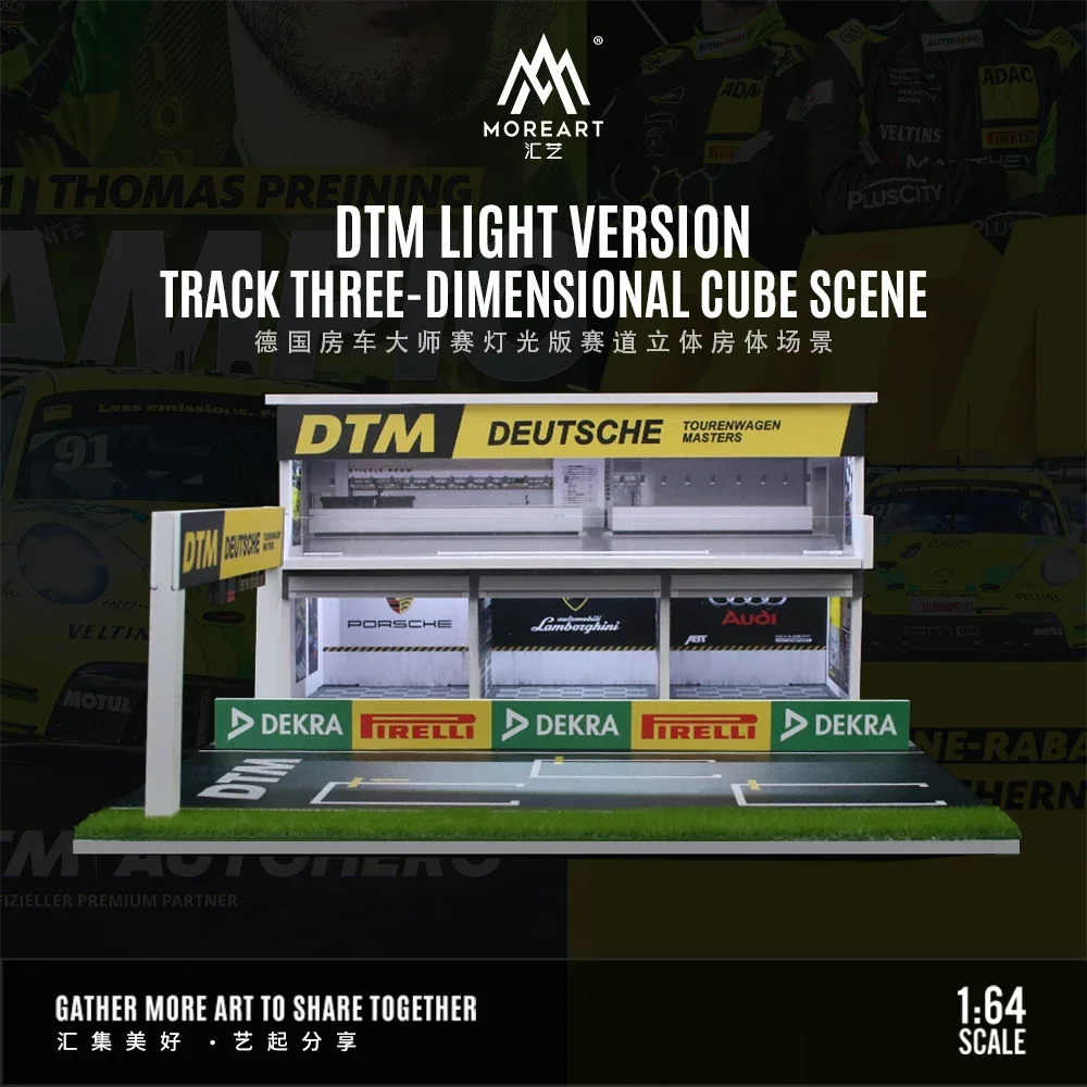 

**Pre-order ** MoreArt Timemicro 1:64 DTM Light Version Track Racing Cube Scene Diorama