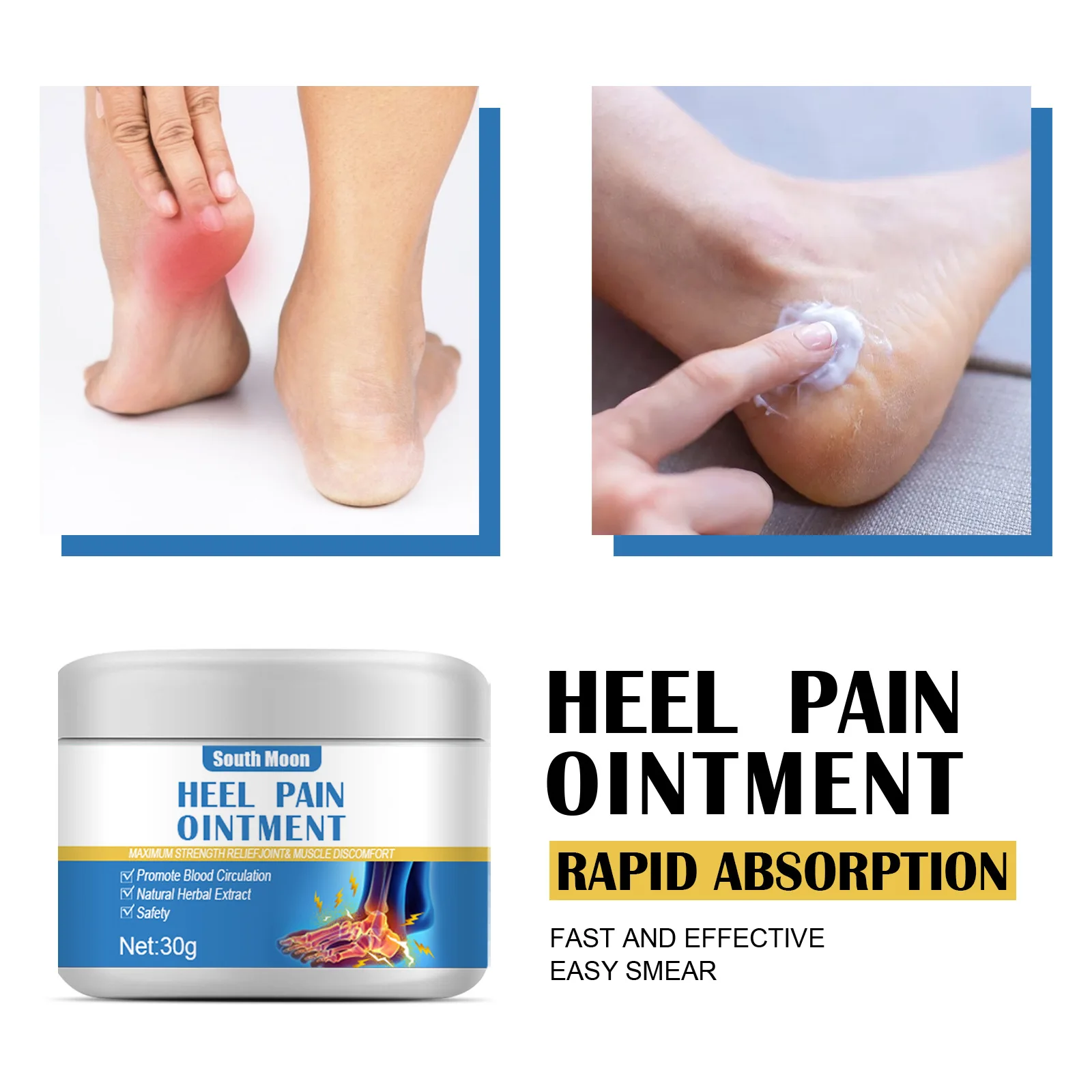 30g Natural Treatments For Heel Pain Gentle Restorative Foot Care Cream Achilles Tendinitis Achilles Tendonitis Ointment Lasting