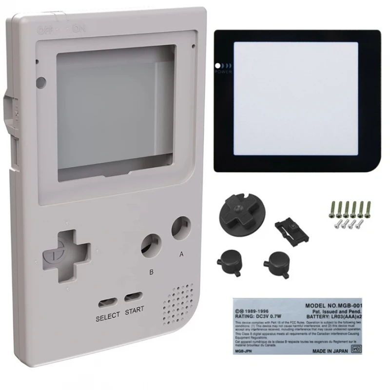 Per Nintendo Game Boy Pocket Argento Grigio Chiaro Gbp Custodia Di Ricambio Compatibile # Nintendo Game Boy Pocket (Mgb-001)