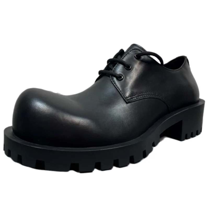 Big Toe Man Thick Bottom Derby Shoes Fashion Men Casual Bussiness Dress Shoe 2