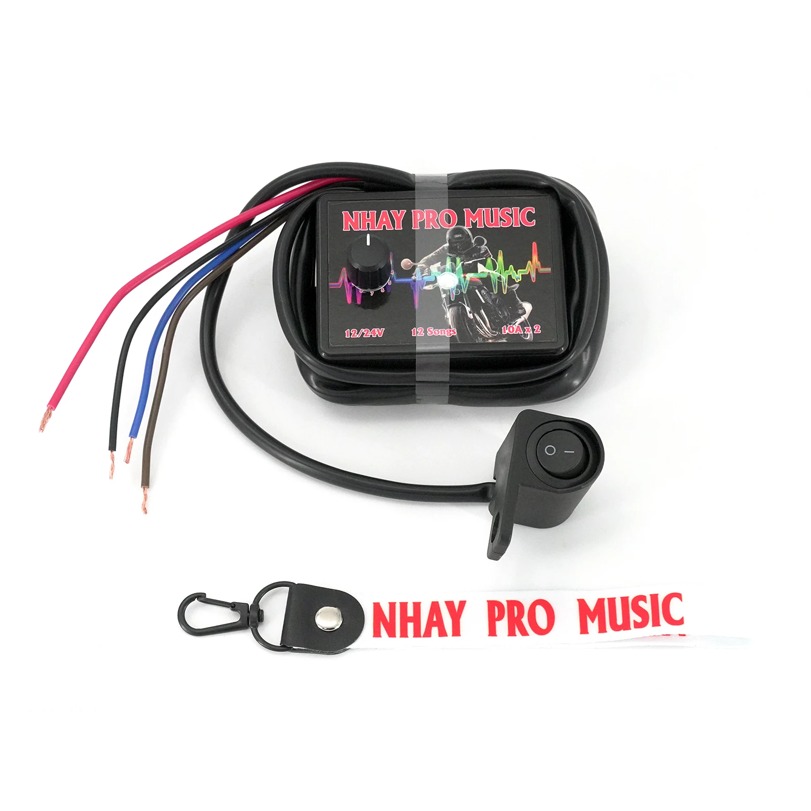 NHAY 3+ Pro Musical Car Horn Controller 12V-24V 12 Tones for Cars Trucks Motorcycles Waterproof & Durable