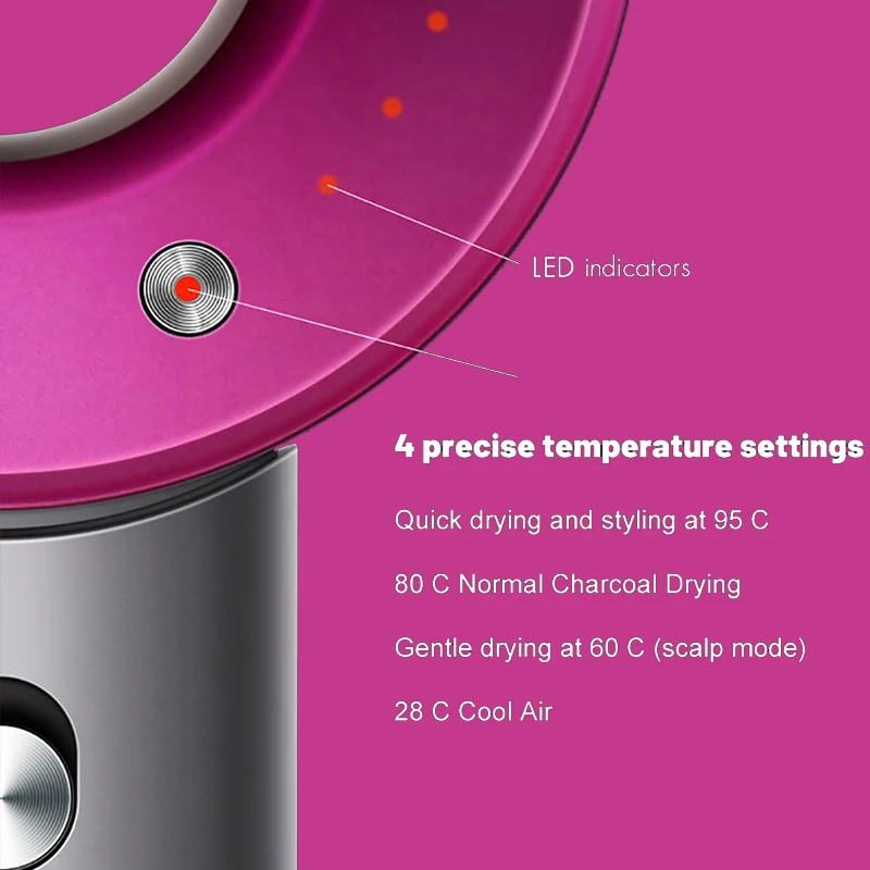 1600W Asciugacapelli Ionico Phon Capelli Da Viaggio Phone Capelli Asciugacapelli Asciugacapelli Professionale Anion Fono Per Capelli Professionale Pho