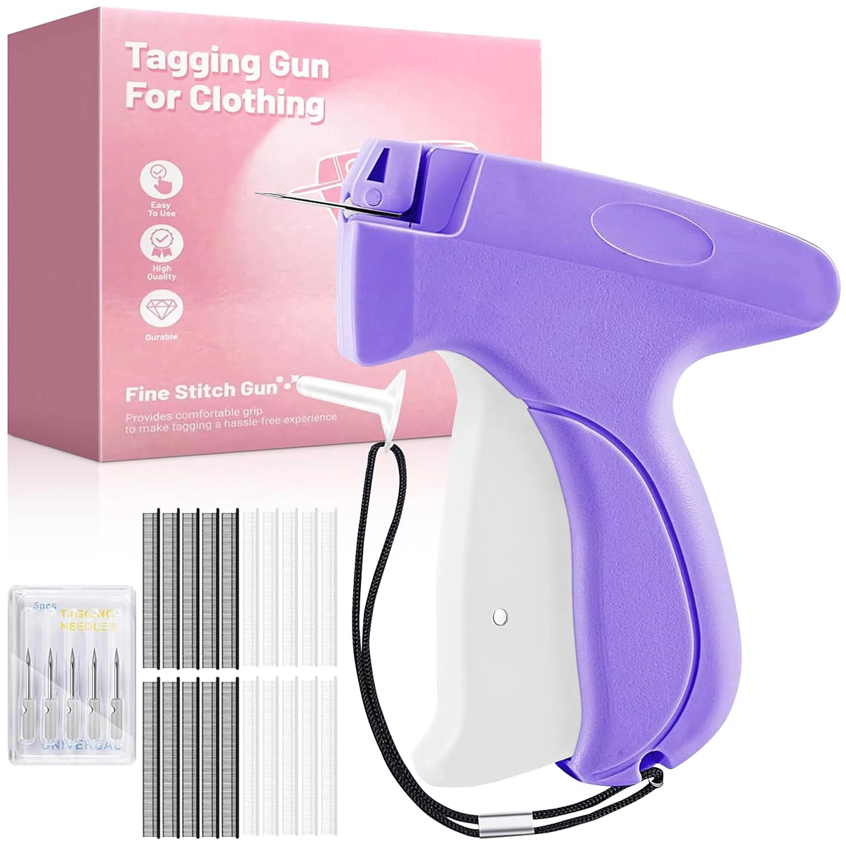 Fine Stitch Gun Stitchy Quick Clothing Fixer for Clothes Micro Tagging Gun Clothing Mini Speedy Sticky Sewing Hemming Tool