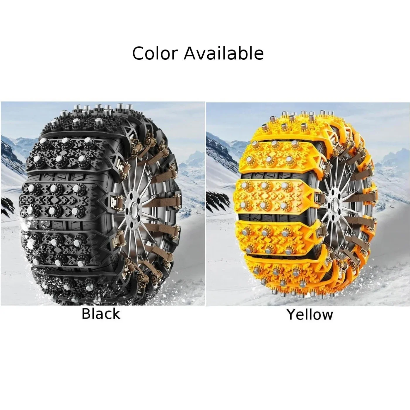 Ample Supply Car Winter Anti Slip Car Tire Wheels Chains Winter Tire Durability Icy Roads Quenched Steel Nails