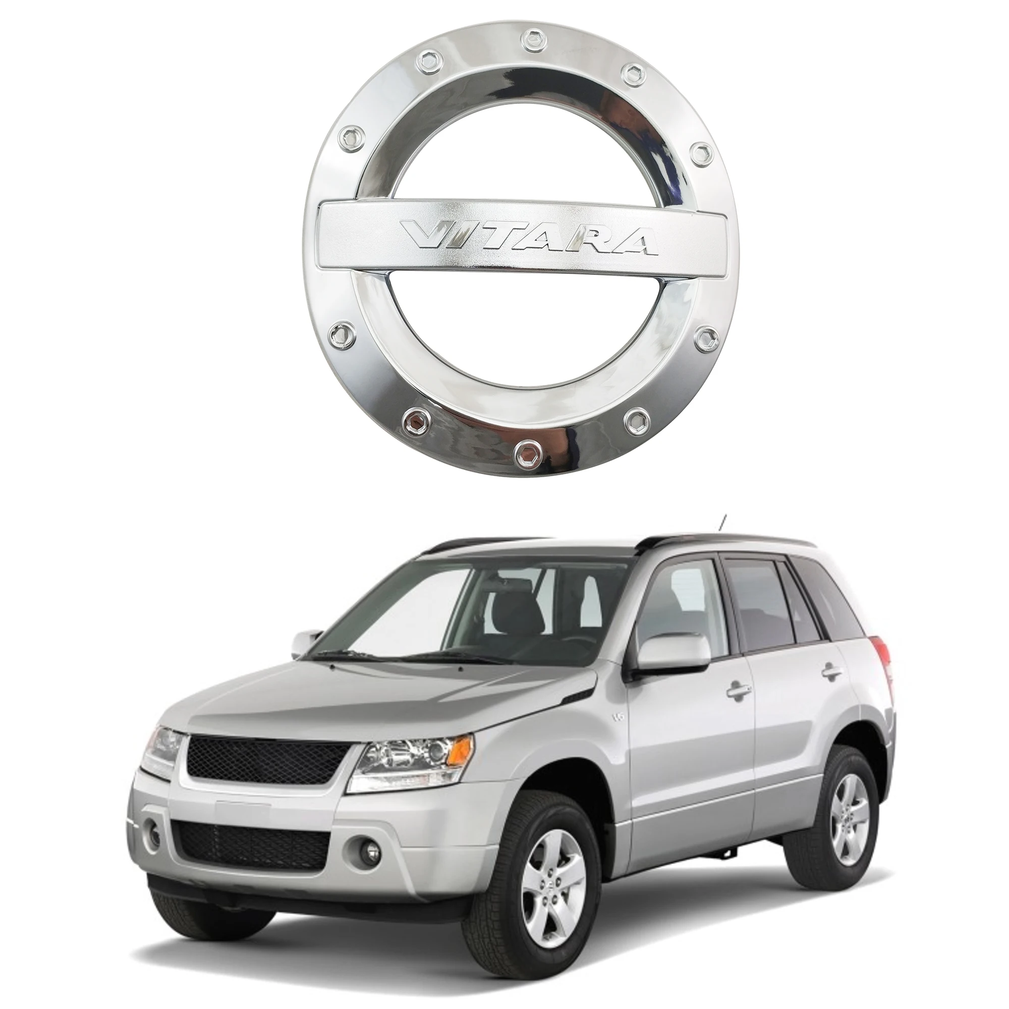 

For Suzuki Grand Vitara 2008 2009 2010 2012 2013 2014 Modified Car Accessories Plated Chrome ABS Fuel Oil Tank Gas Cap Cover