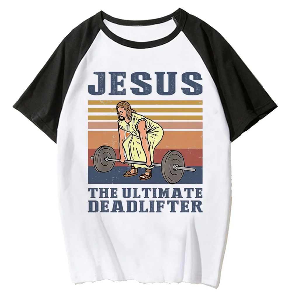 

Jesus t-shirts women Japanese streetwear manga t shirt girl Japanese clothes