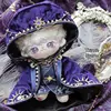Handmade 4pc 20cm Doll Clothes Temple Priest Cos Suit Purple Gorgeous Cloak Robe Belt Pants Outfit Cos Gift No Doll 4