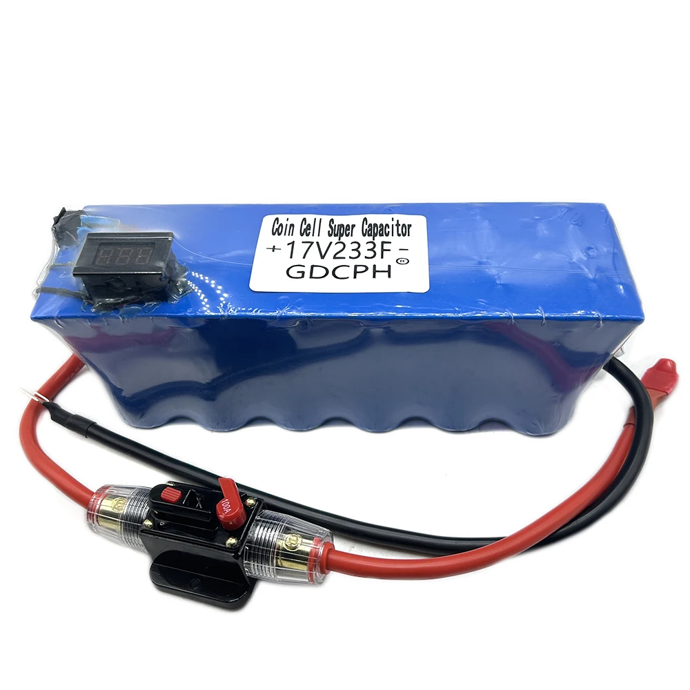 GDCPH 17V233F Automobile Rectifier Module 2.85V700F Large Capacity With Voltmeter Display Backup Power Supply Large Capacity