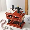 1pcs Mini Sewing Machine Music Box, Music Model Box, Plastic Decorat , Small Gifts for Couple and Friend for Kids Decoration 5