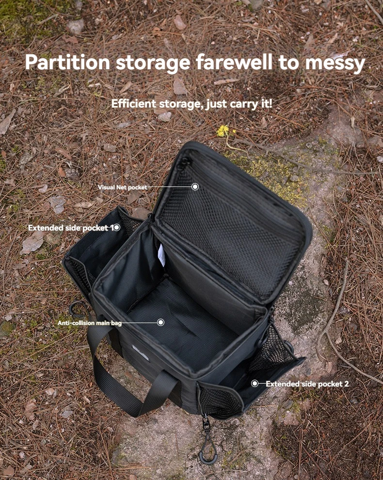 CAMPINGMOON BKXD-5F-B Small Card Stove Gas Tank Bag Camping Coffee Equipment Storage Bag Multi purpose Expansion Bag