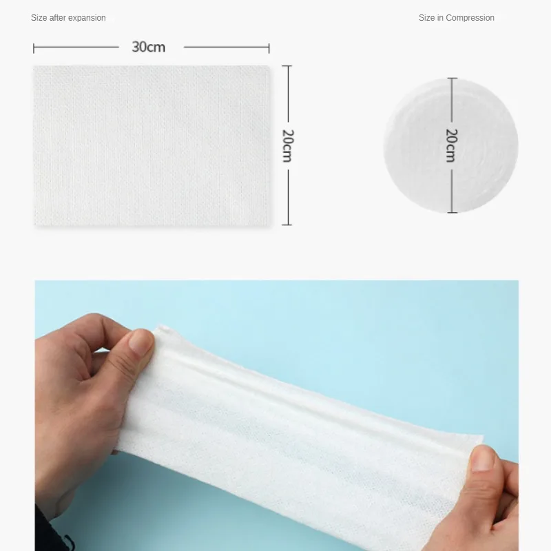20/50pcs Portable Marshmallow Wipes Compression Towel Coin Tissue Disposable Face Towels for Travel Bathrobe Face Towel 6