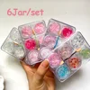 6Pcs/Set Eye Glitter Gel for Child Girl Diamond EyeShadow Sequin Gel Cream Heart/Star/Moon Makeup Party Face Body Decorations#MA 1