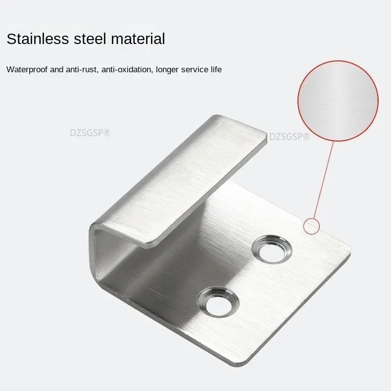 Tile Display Buckle U-shape Corner Brackets Joint Fastener Screens Wall Support Black Stainless Steel Hanging Code Ceramic 6