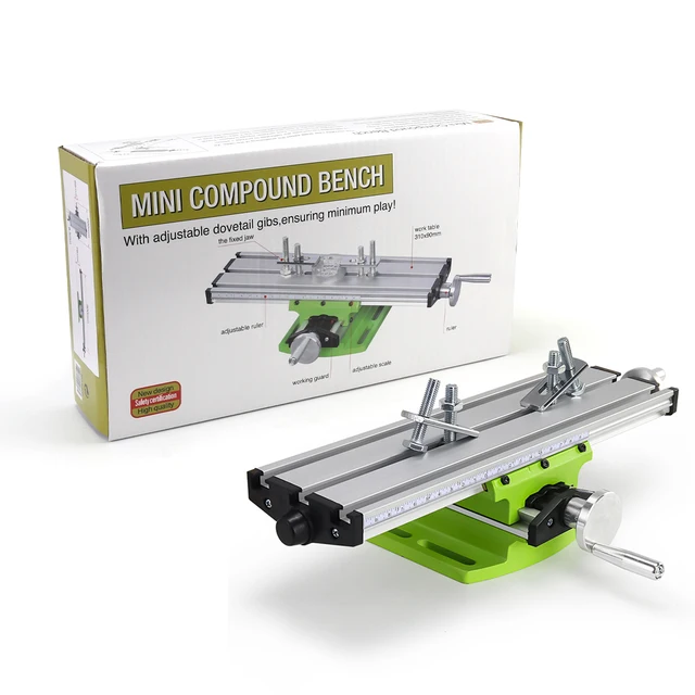 フライス盤 複合ドリルスライドテーブル ベンチドリル調整 X-Y (クロス