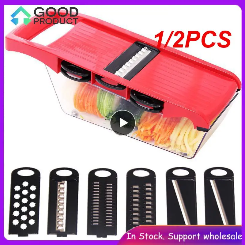 

1/2PCS Kitchen Accessories Manual Potato Slicer Fruit Vegetable Cutter Onion Peeler Kitchen Knives Carrot Grater Dicer Kitchen