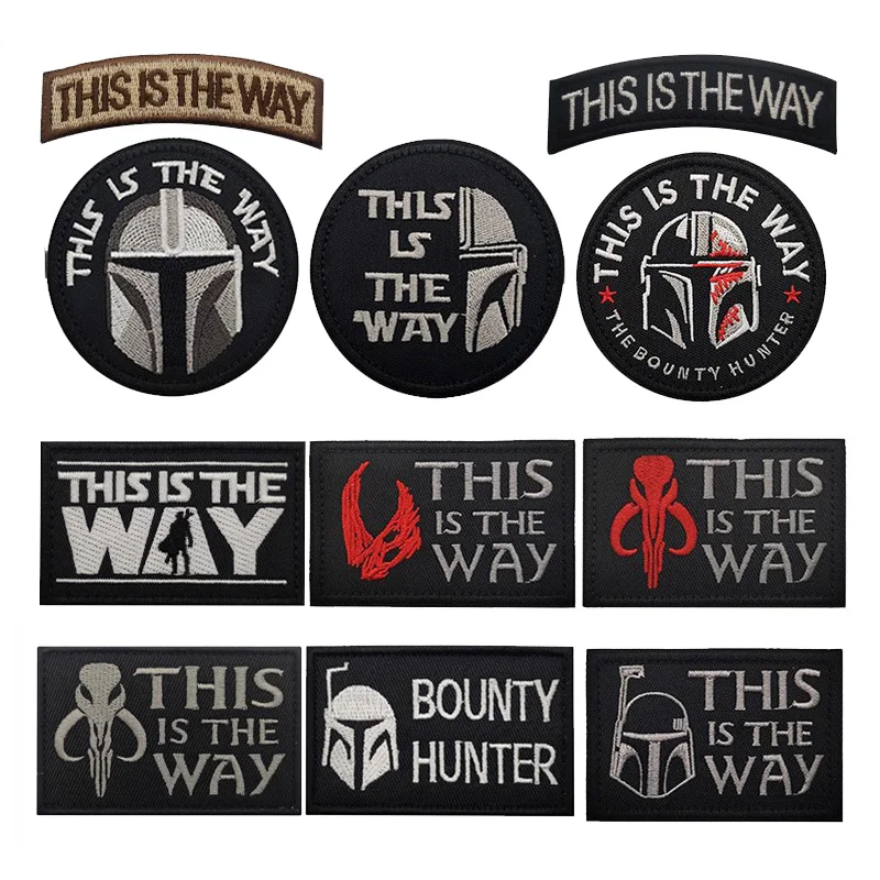 Горячая Распродажа, это способ, искусственная нашивка, забавная вышитая мандалорианская ткань, аксессуар для сумки, ткань для одежды