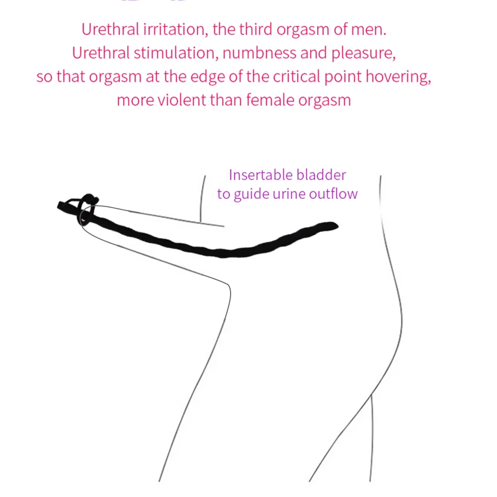 30/35cm Long Silicone Urethral Sound Catheter Penis Plug Urethra Stimulator Dilator Male Sex Toys urethral dilator silicone urethral dilator