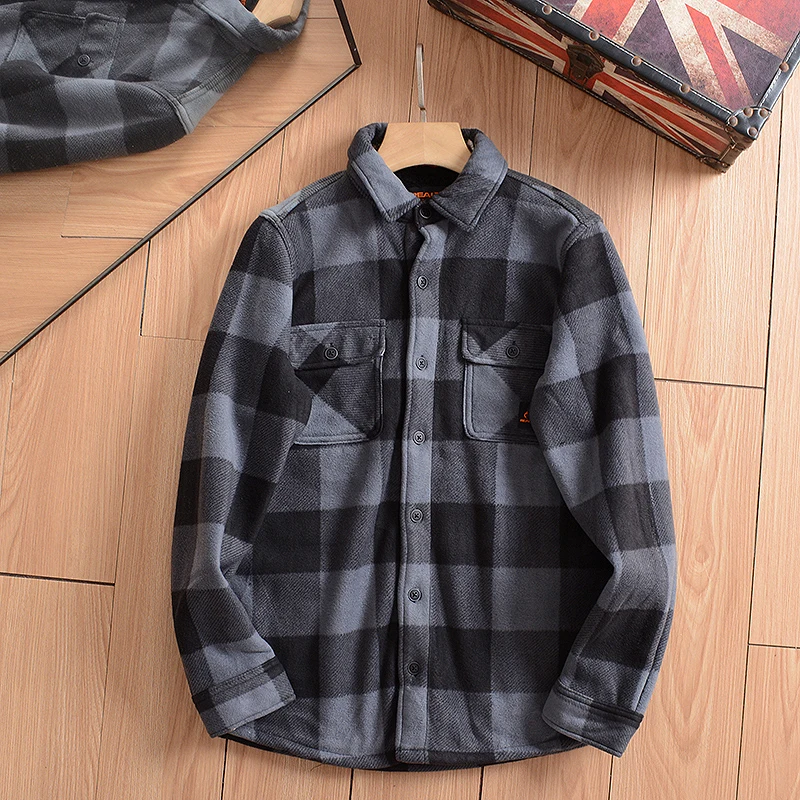 Giacca Camicia In Flanella Uomo Wrangler Authentics - Foderata In Pile