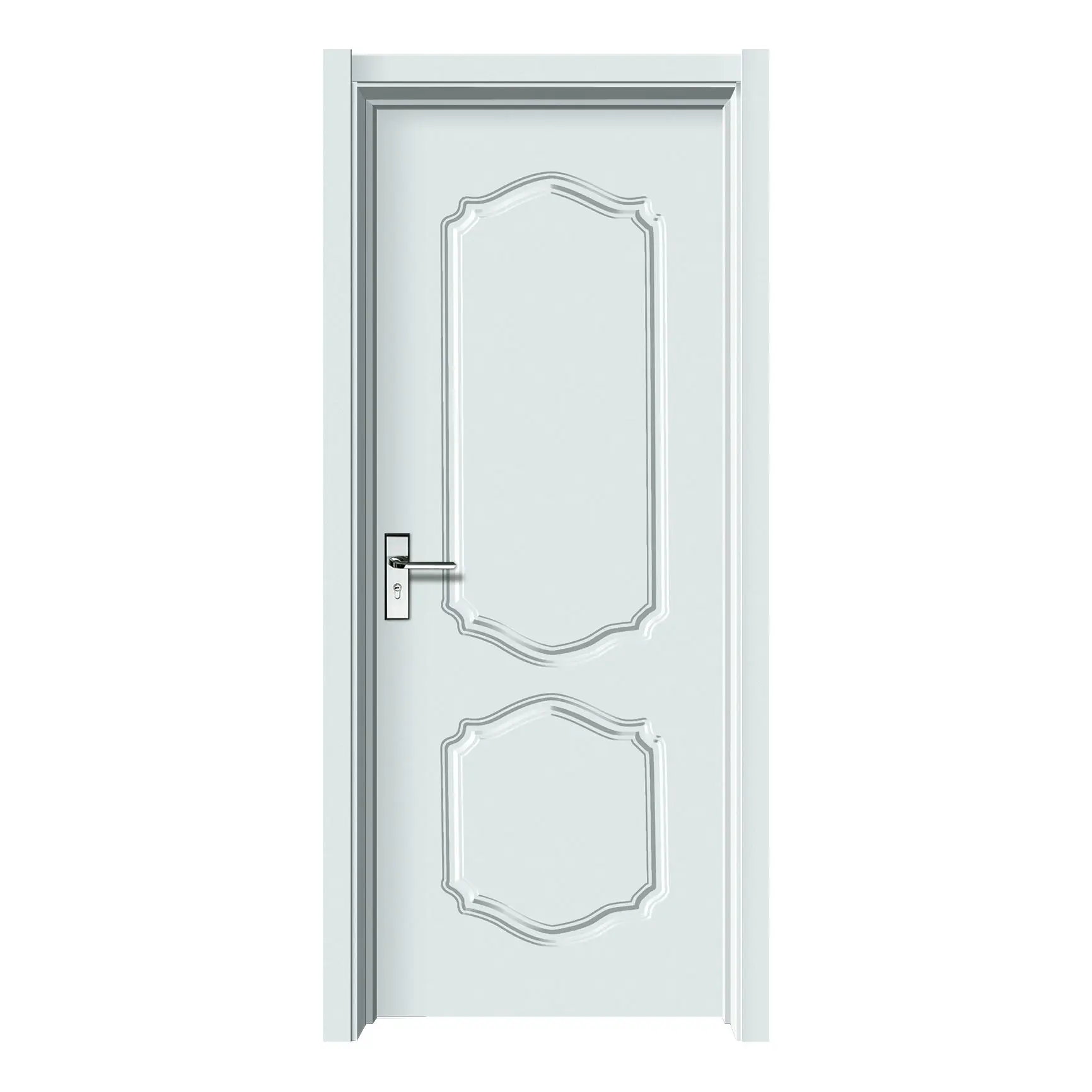 Hot Selling House Use Modern Slab Bedroom Doors Internal Door Wooden Waterproof Interior Painting Door For Houses 5