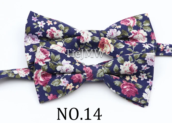 Cotton Floral Parent-Child Bowtie Set Bow Tie Necktie For Men Wedding Party Business Suits Gravata Pink Yellow Butterfly Cravats