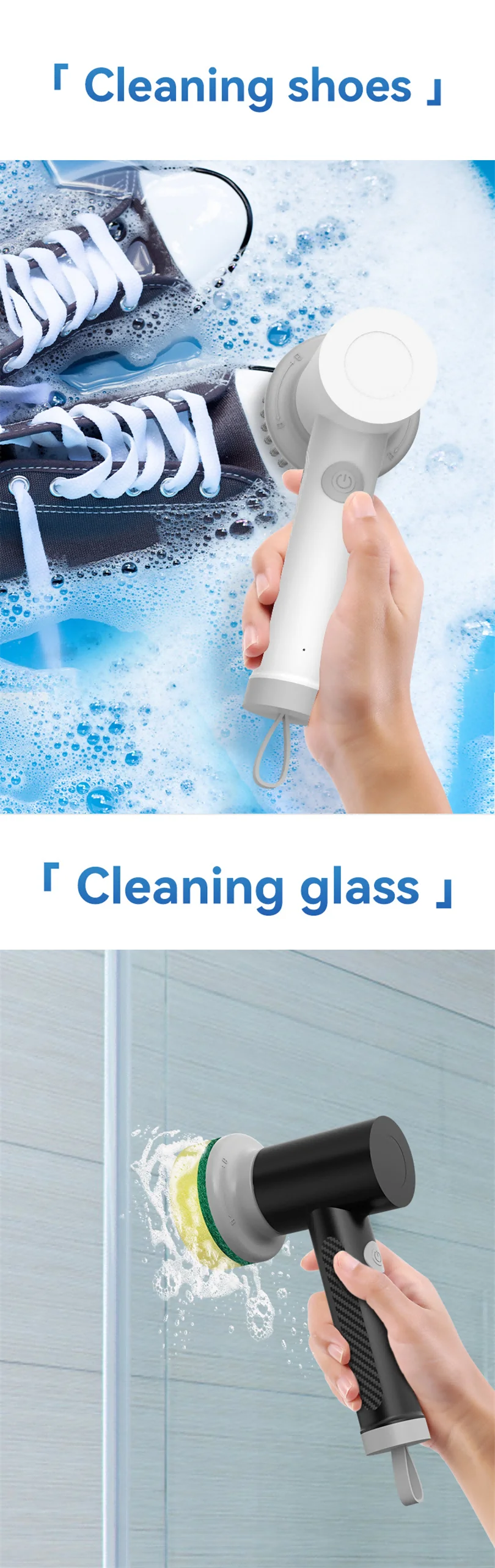 Xiaomi-Escova de limpeza elétrica sem fio, Escova