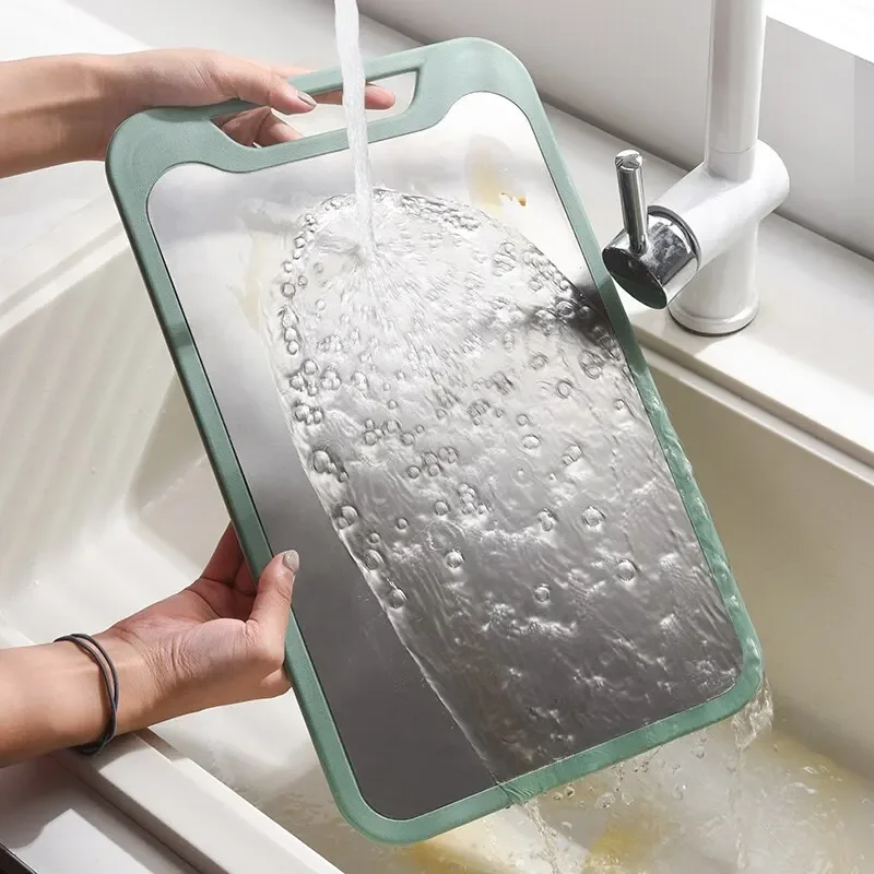 1PC Stainless Steel Plastic Double-sided Multifunctional Cutting Board for Cutting Vegetables Meat Fruits cutting board