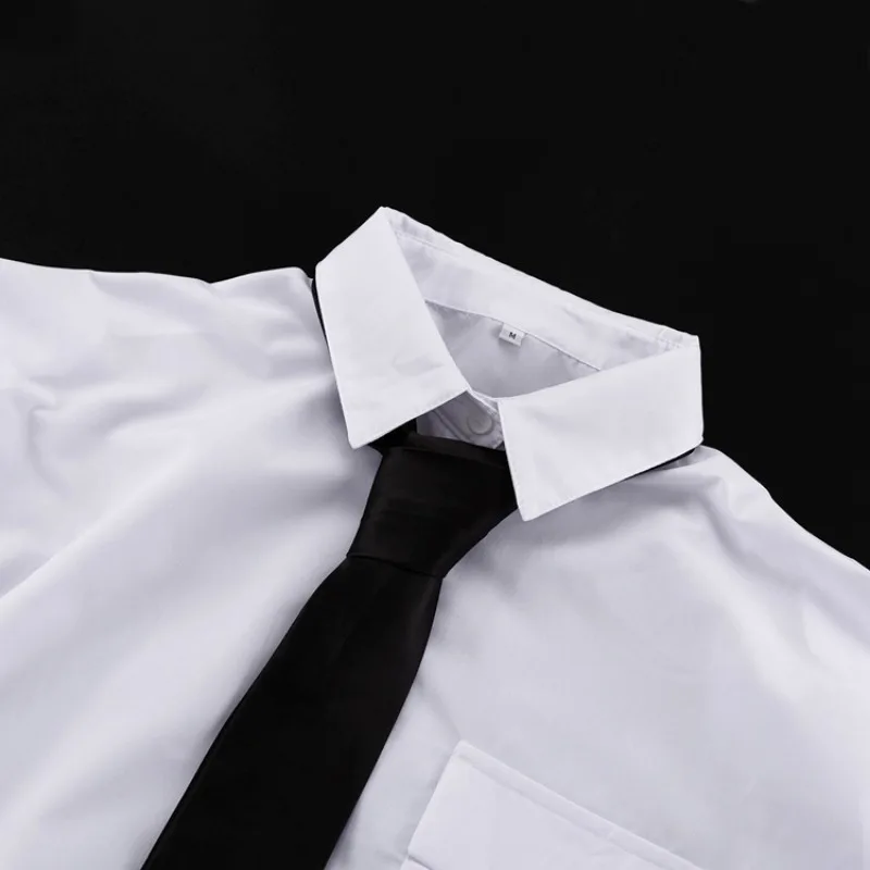 Suit Tie Blouse Women 2025 Fashion Loose Long Sleeve White Shirts Women's Street Temperament Camisas De Mujer 2025 New