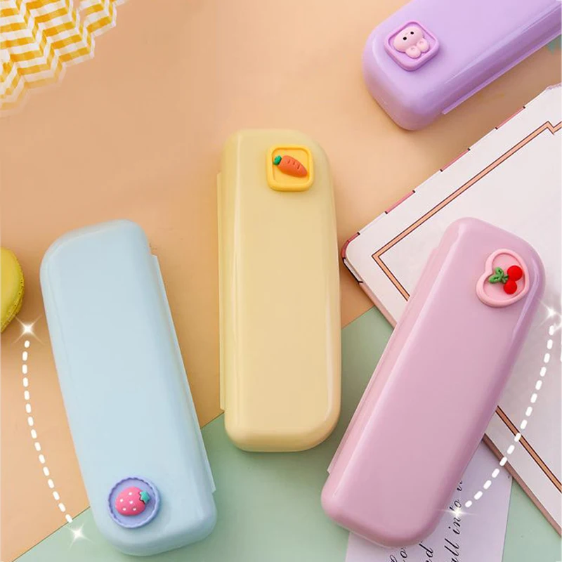 

Cute Cartoon Sunglasses Storage Box Simple Candy Color Portable Myopia Glasses Case For Girls Eyewear Accessories